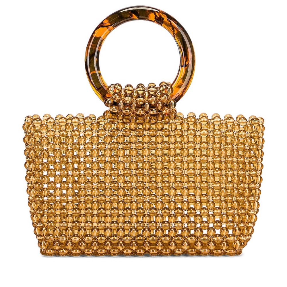 8 Other Reasons Beaded Handbag with Tortoise Handle